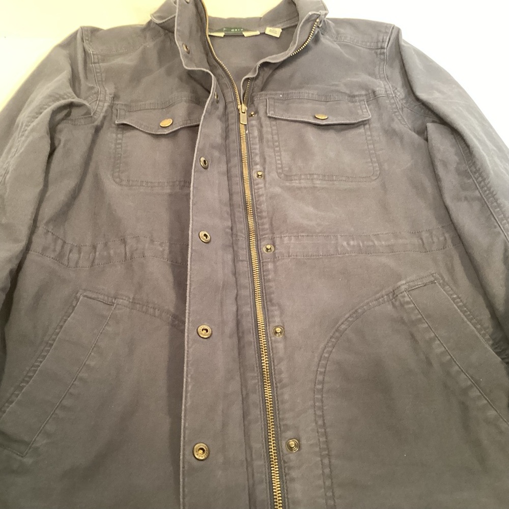L.L. Bean Women's Navy Blue Utility Jacket Size Medium - Picture 8 of 16